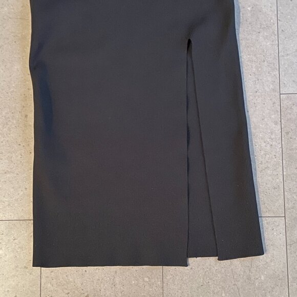 Classic Sanctuary Long Black Knit Maxi Skirt with high slit-Medium - Picture 2 of 10